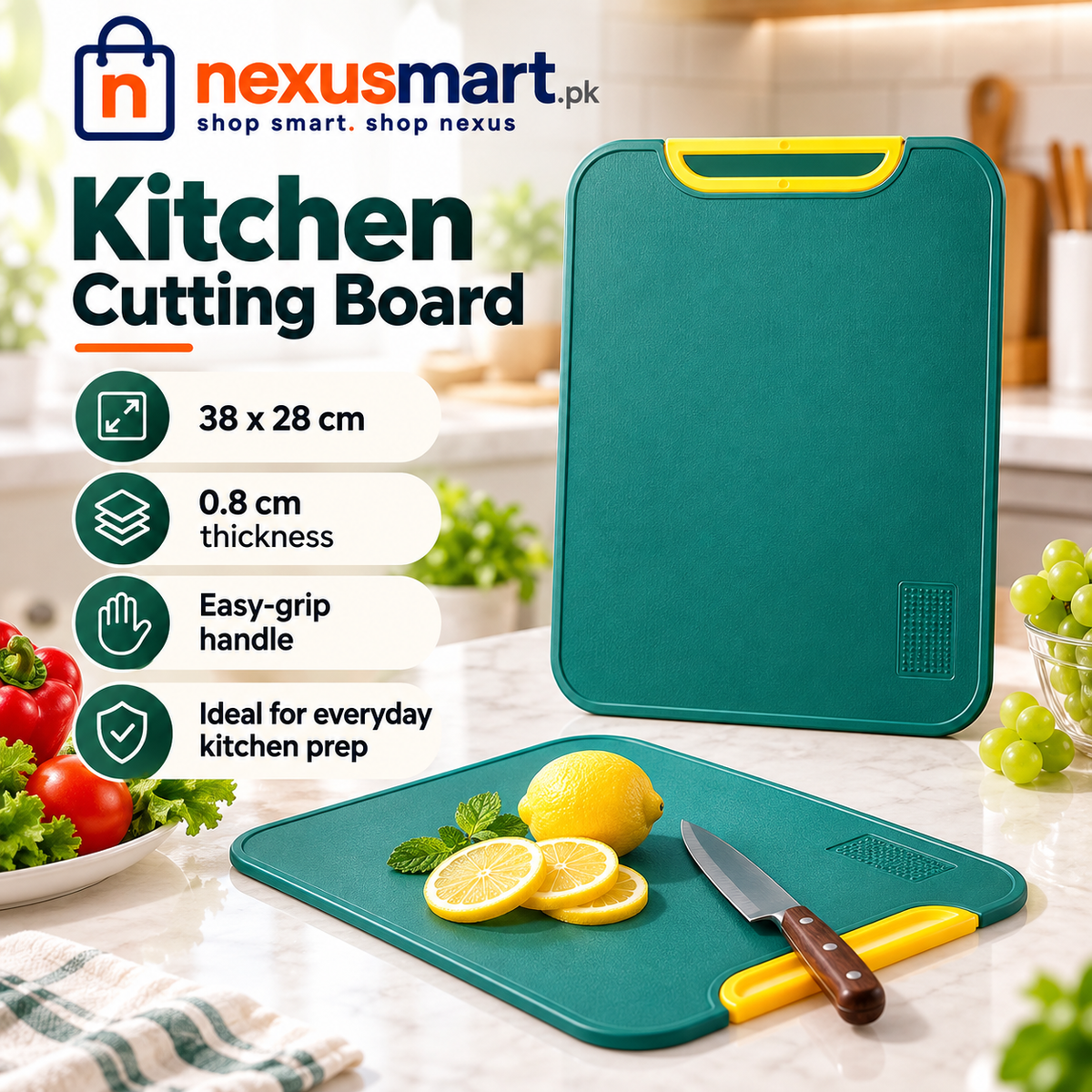 Cutting Board – Kitchen Chopping & Food Prep Board