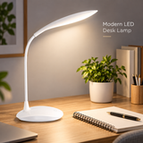 LED Desk Lamp with USB Charging – 3 Brightness Levels & Touch Control