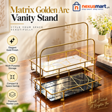 Matrix Golden Arc Vanity Stand – Cosmetic & Perfume Organizer