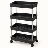 Matrix 4-Layer Smart Trolley – Multi-Tier Storage Organizer