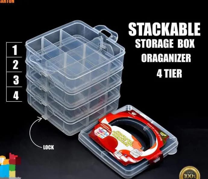 Stackable Storage Box for Home Organization