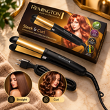Remington 2-in-1 Sleek & Curl Hair Straightener and Curler