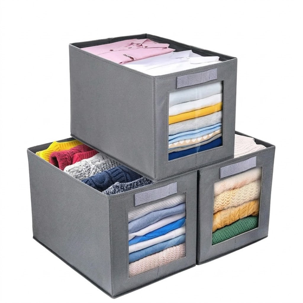 Foldable Storage Box with Handle Home Organization product image - Nexusmart Pakistan