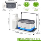 Multi-Functional Kitchen Soap Dispenser with Sponge Holder view 7 - Nexusmart Pakistan