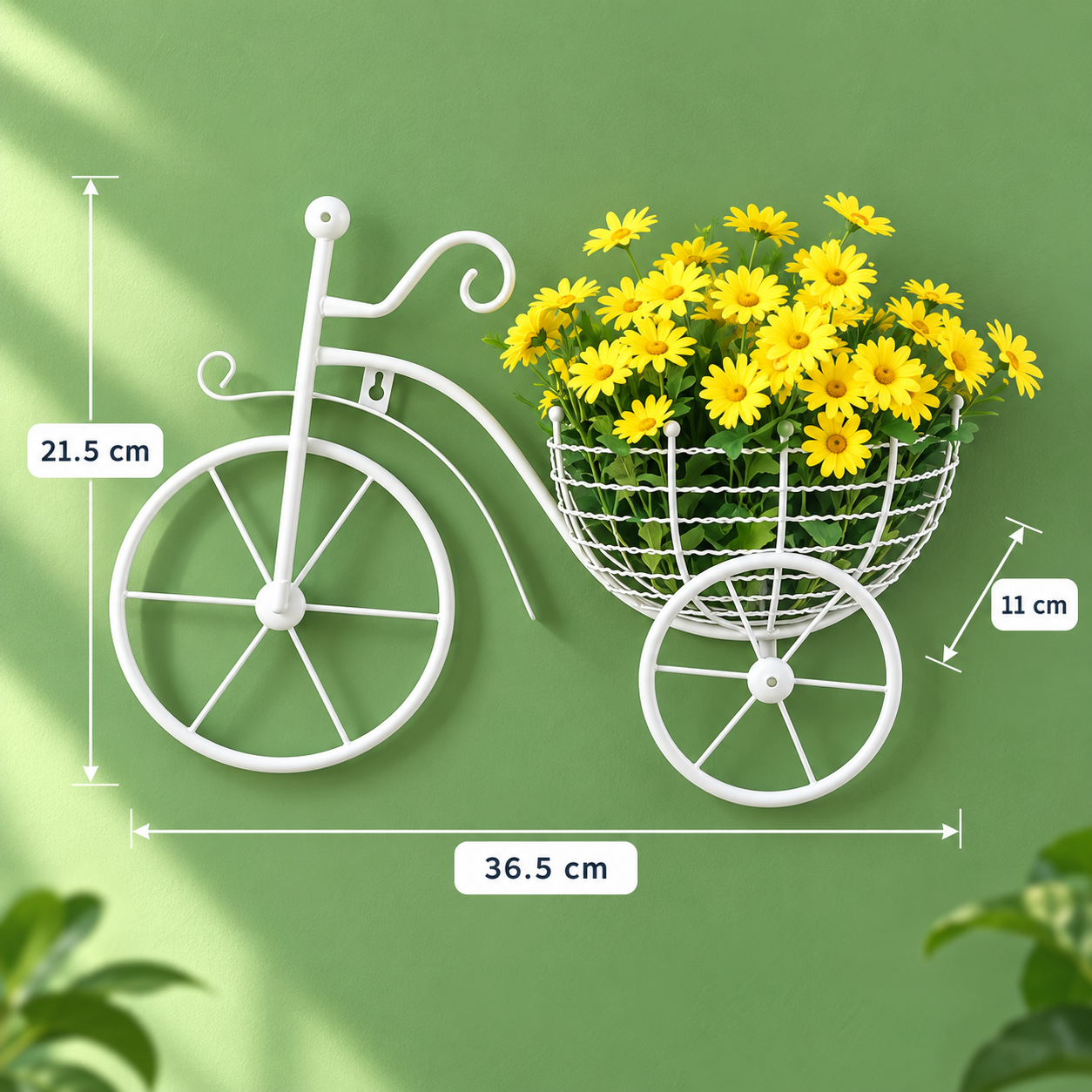 Bicycle Design Wall Basket – Decorative Wall-Mounted Organizer