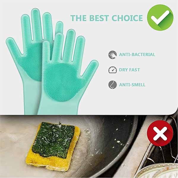 Magic Silicone Washing Gloves - Pair – Buy Online Pakistan | NexuSmart.pk