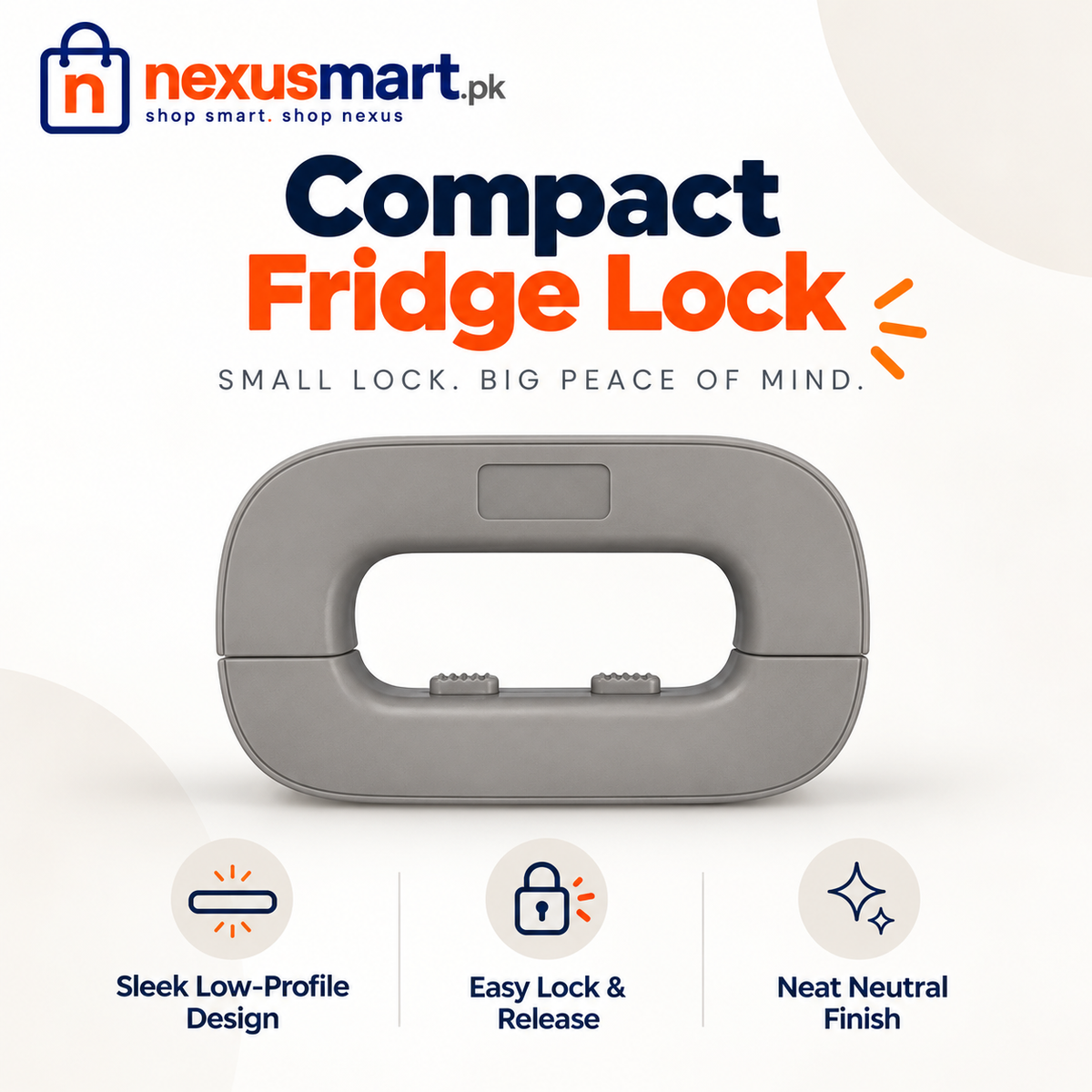 Fridge Lock – Refrigerator Safety Lock for Home Use