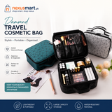Diamond Travel Cosmetic Bag – Spacious Makeup & Beauty Organizer