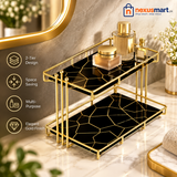 2-Tier Luxury Vanity Storage Organizer – Cosmetic & Perfume Stand