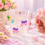 Cherry Glass Cup for Drinks & Everyday Use
