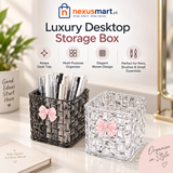 Luxury Desktop Storage Box – Multi-Purpose Desk Organizer