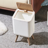 Multipurpose Push Top Square Trash Bin With Lid