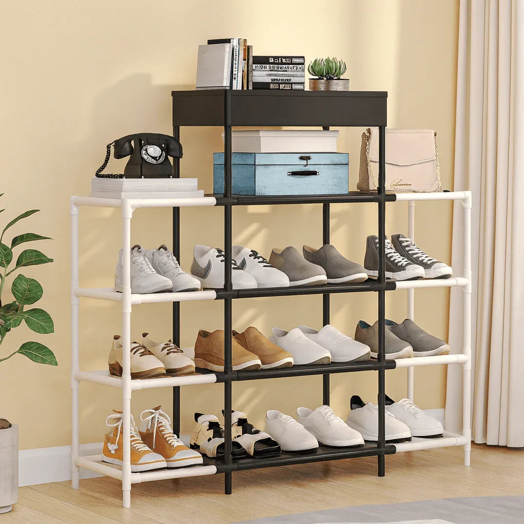 5-Layer Double Row Shoe Rack – Large Capacity Storage Organizer