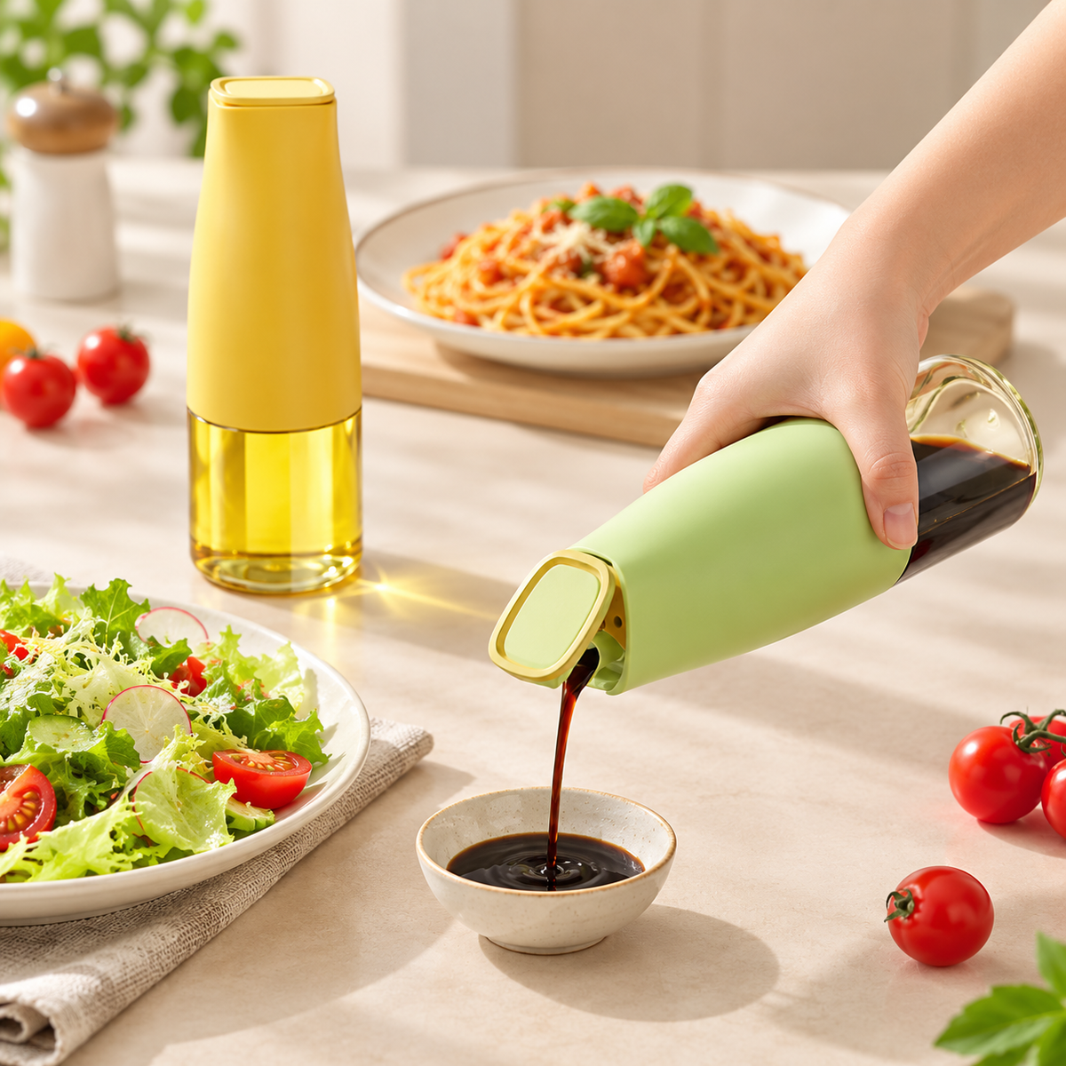 500ml Glass Oil Bottle – Kitchen Cooking Oil Storage Bottle