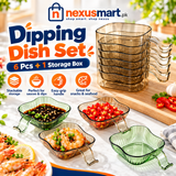 6-Piece Dipping Dish Set – Sauce & Condiment Serving Bowls