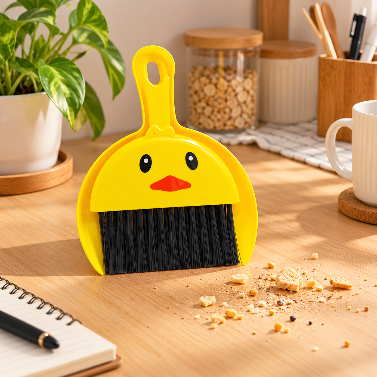 Duck Mini Brush with Pan – Compact Cleaning Set