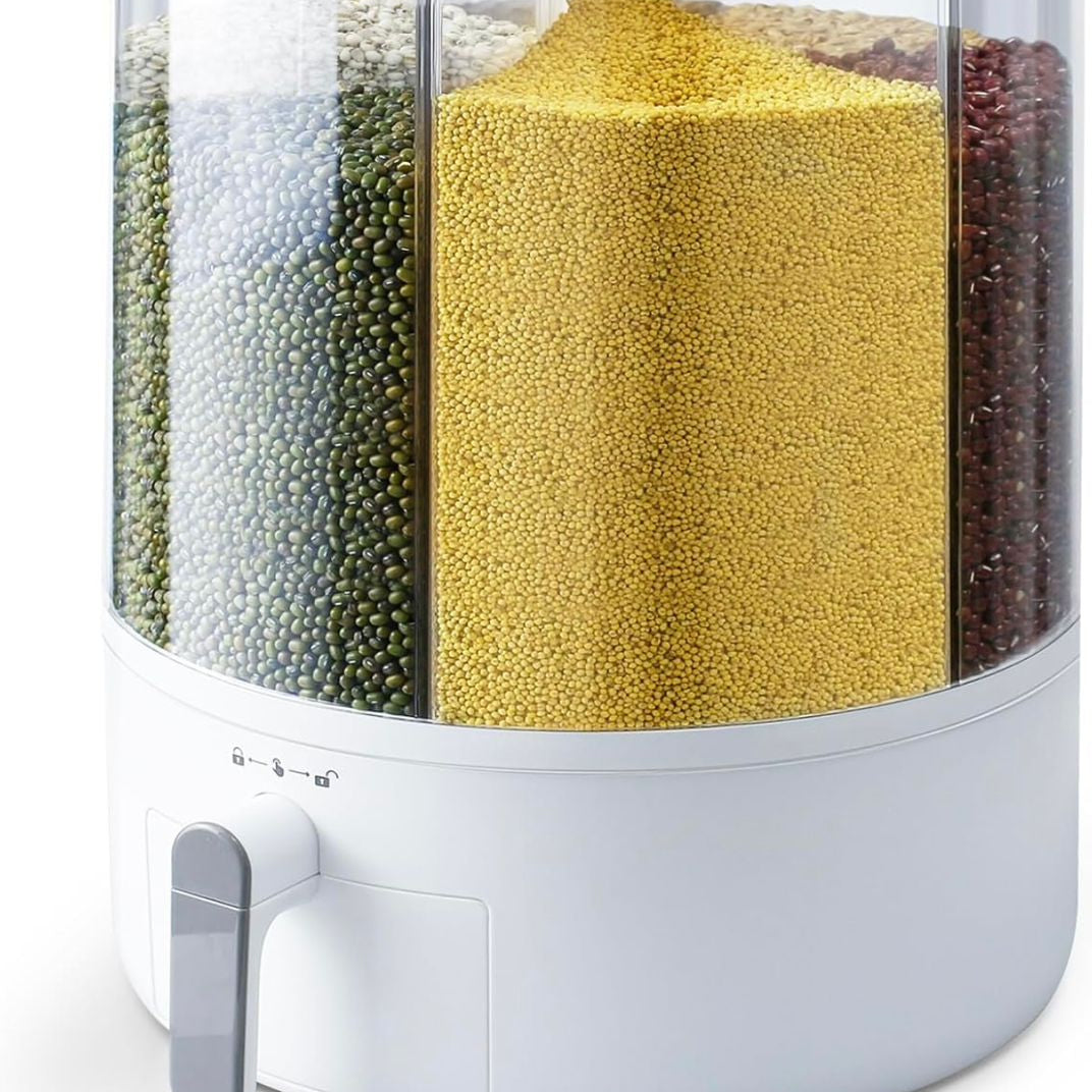 Ecoco 360° Rotating Cereal Dispenser – 10kg Multi-Grain Station