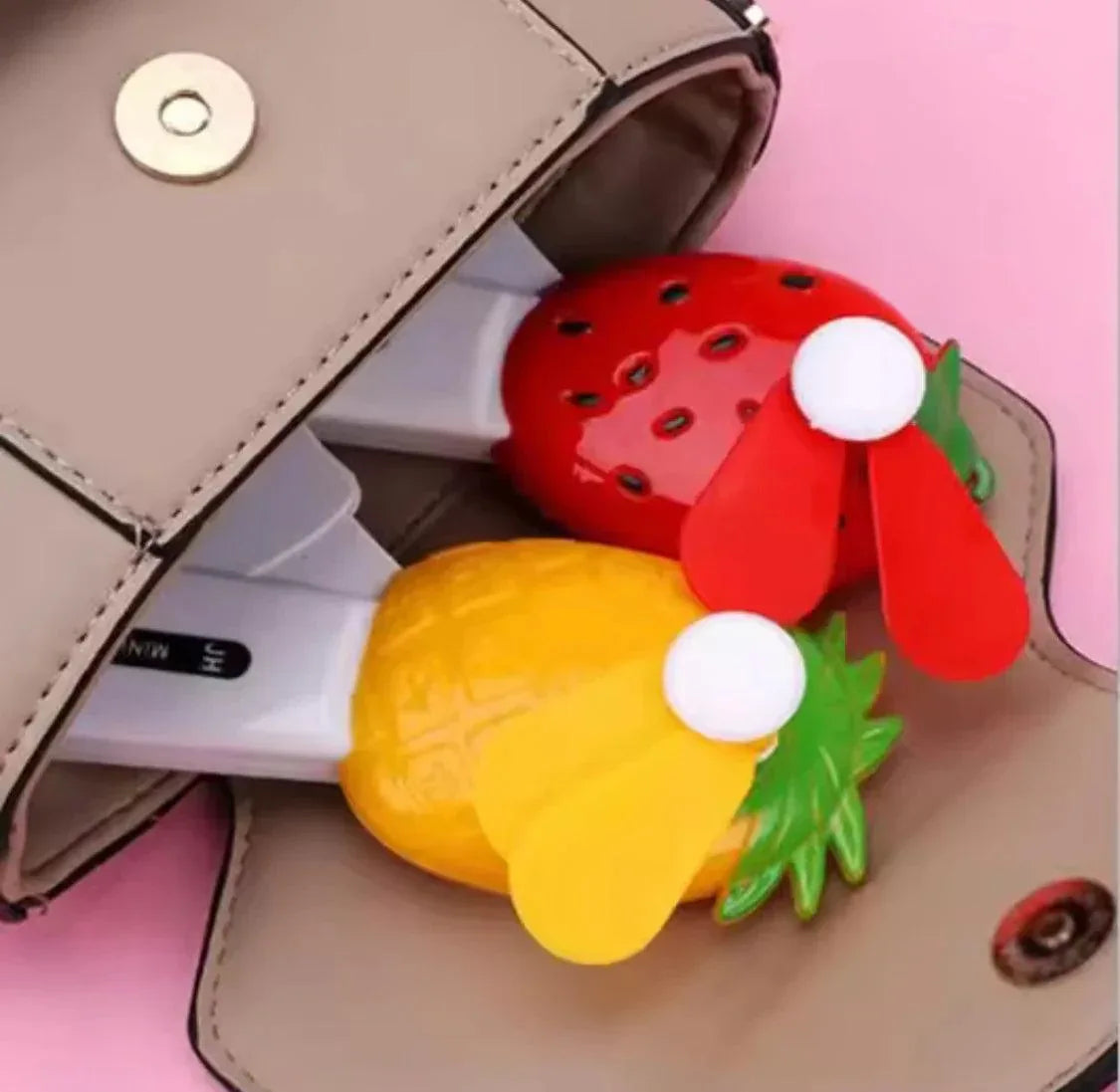 Fruit-Shaped Handheld Fan for Cool Refreshing Breeze