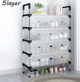 Multilayer Dustproof Shoes Rack Spacious & Durable Organizer view 2 - Nexusmart Pakistan