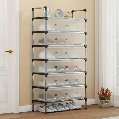 Multilayer Dustproof Shoes Rack Spacious & Durable Organizer view 6 - Nexusmart Pakistan