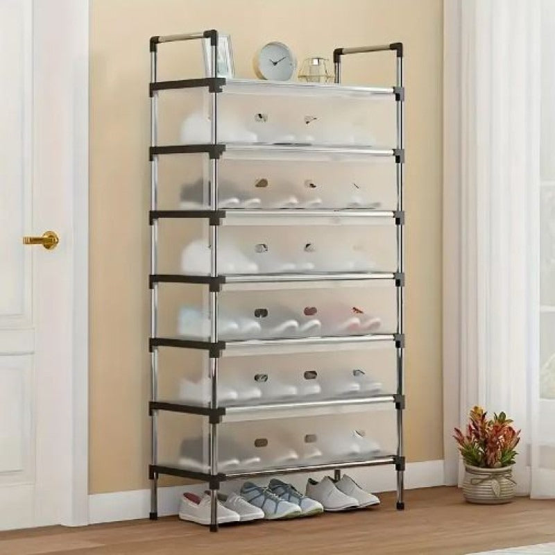 Multilayer Dustproof Shoes Rack Spacious & Durable Organizer view 6 - Nexusmart Pakistan