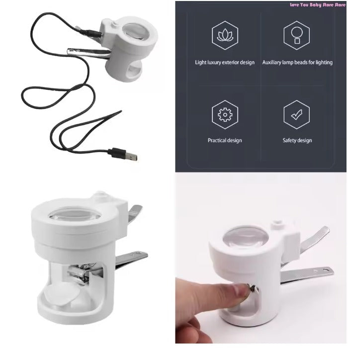 Portable Nail Cutter with Adjustable LED Light