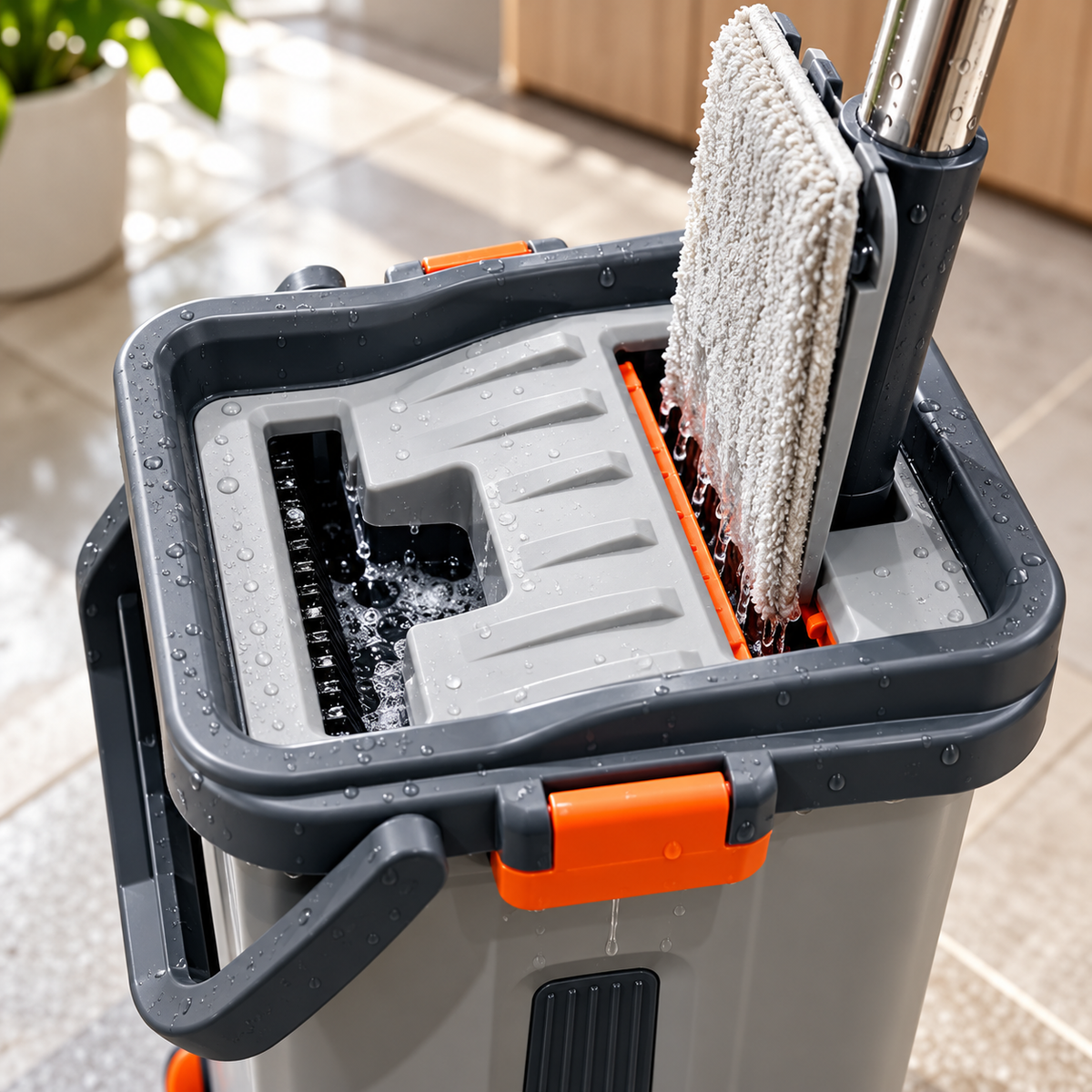 2-in-1 Scratch Mop for Floor Cleaning