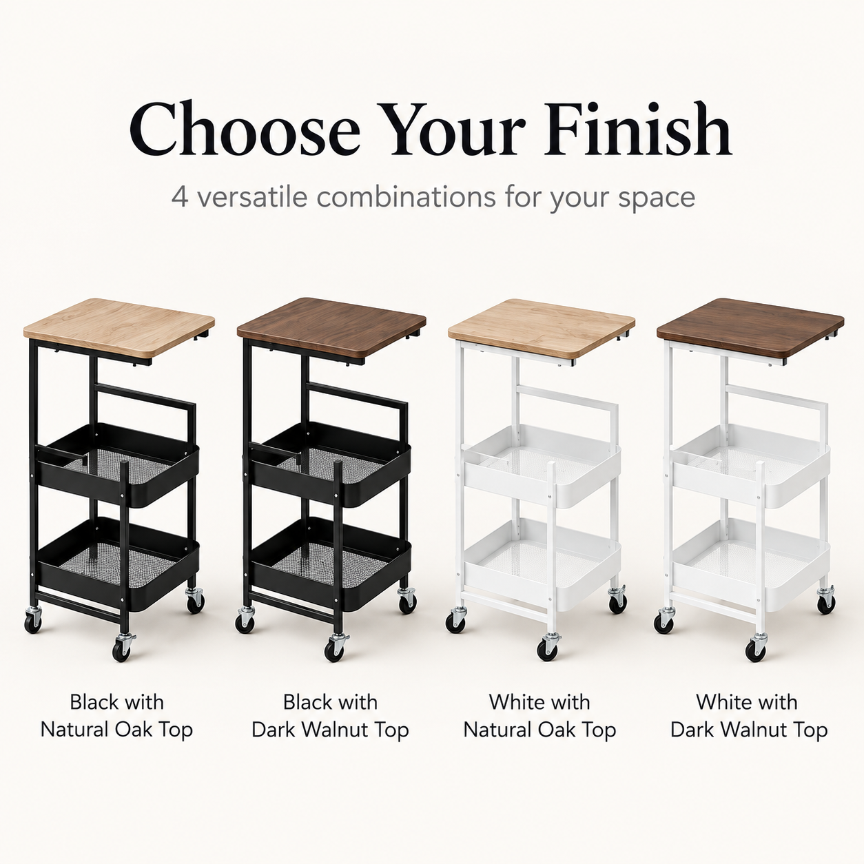 Matrix Serve & Store Rolling Cart – Multi-Purpose Organizer