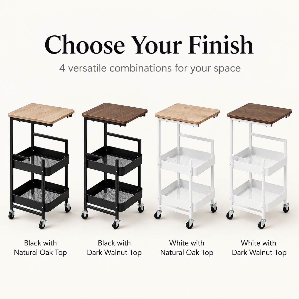 Matrix Serve & Store Rolling Cart – Multi-Purpose Organizer