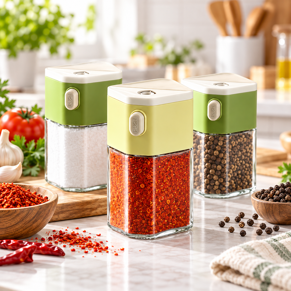 Spice Jar – Kitchen Seasoning Storage Container