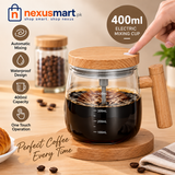 400ml Electric Self-Stirring Glass Cup – Automatic Coffee Mixer