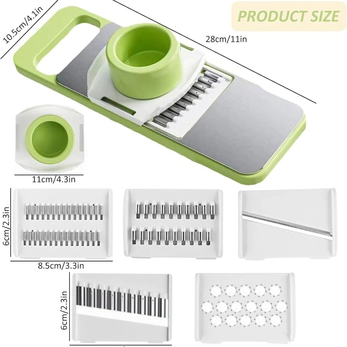 5-in-1 Stainless Steel Vegetable Slicer Cutter view 7 - Nexusmart Pakistan