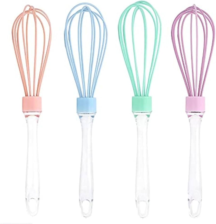 Manual Silicone Whisk – Egg Beater for Baking & Cooking