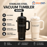800ml Vacuum Tumbler – Large Reusable Drink Cup