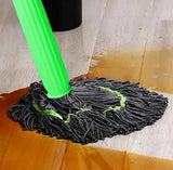 Twister Microfiber Floor Mop - 2 in 1 Cleaning Tool with Adjustable Long Handle for Home and Kitchen