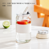 Aesthetic Glass Sipper – Reusable Stylish Drinking Cup