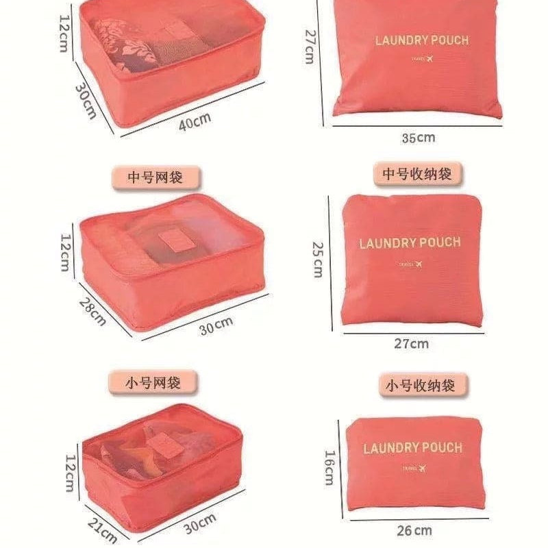 6 Pcs Travel Packing Organizer Home Organization view 5 - Nexusmart Pakistan