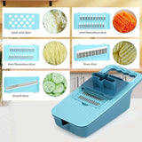 5-in-1 Multipurpose Vegetable Cutter & Slicer with Drainage Design