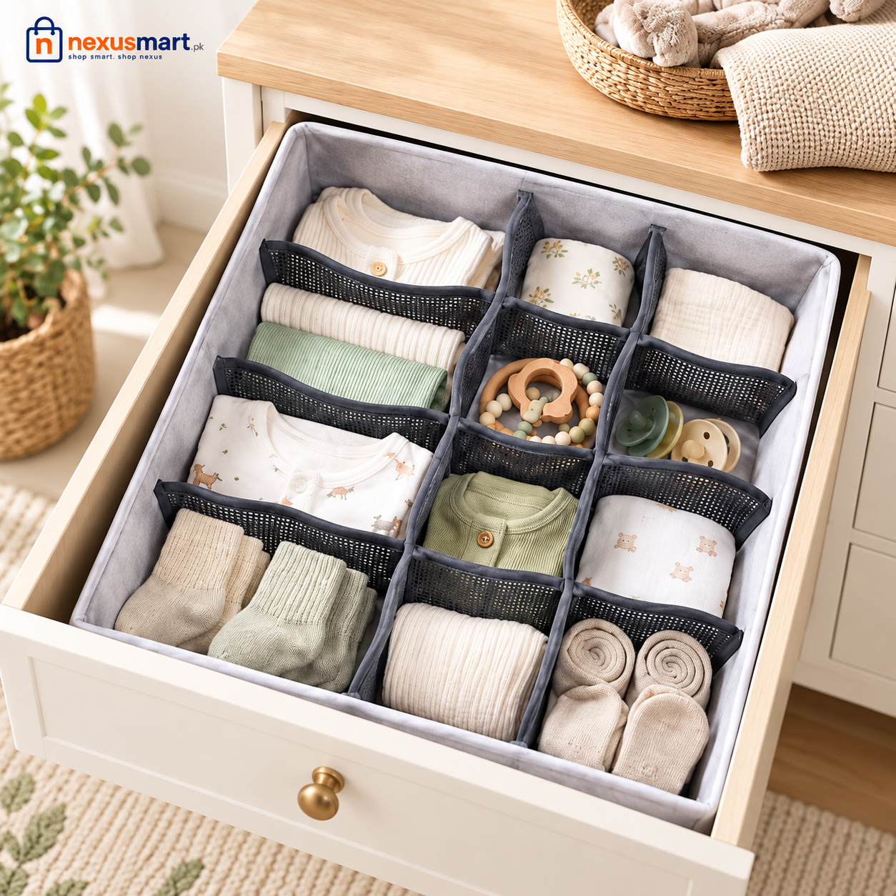 Matrix 12-Grid Drawer & Accessories Organizer