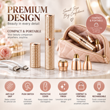 3-in-1 Golden Rechargeable Hair Remover – Facial & Body Grooming Kit