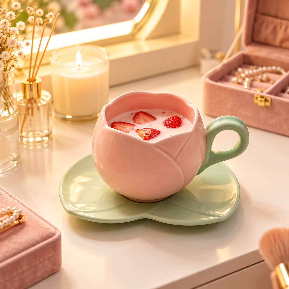 Ceramic Cup and Saucer Set – Tea & Coffee Serving Set