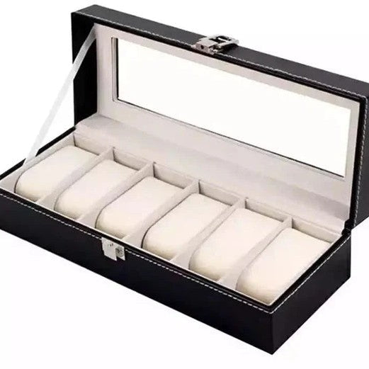 Leather Watch Box Multi-Grid Storage Nexusmart view 5 - Nexusmart Pakistan