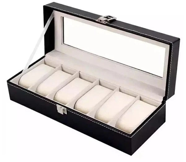 Leather Watch Box Multi-Grid Storage Nexusmart view 5 - Nexusmart Pakistan