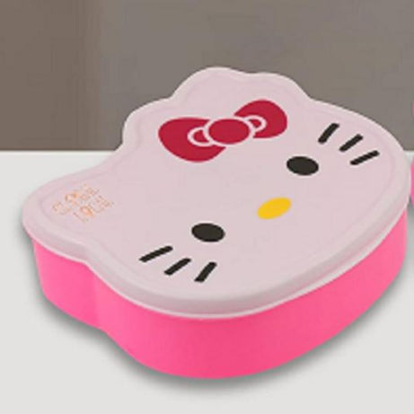 Hello Kitty Design Lunch Box for Kids School Customized Plastic Lunch Box