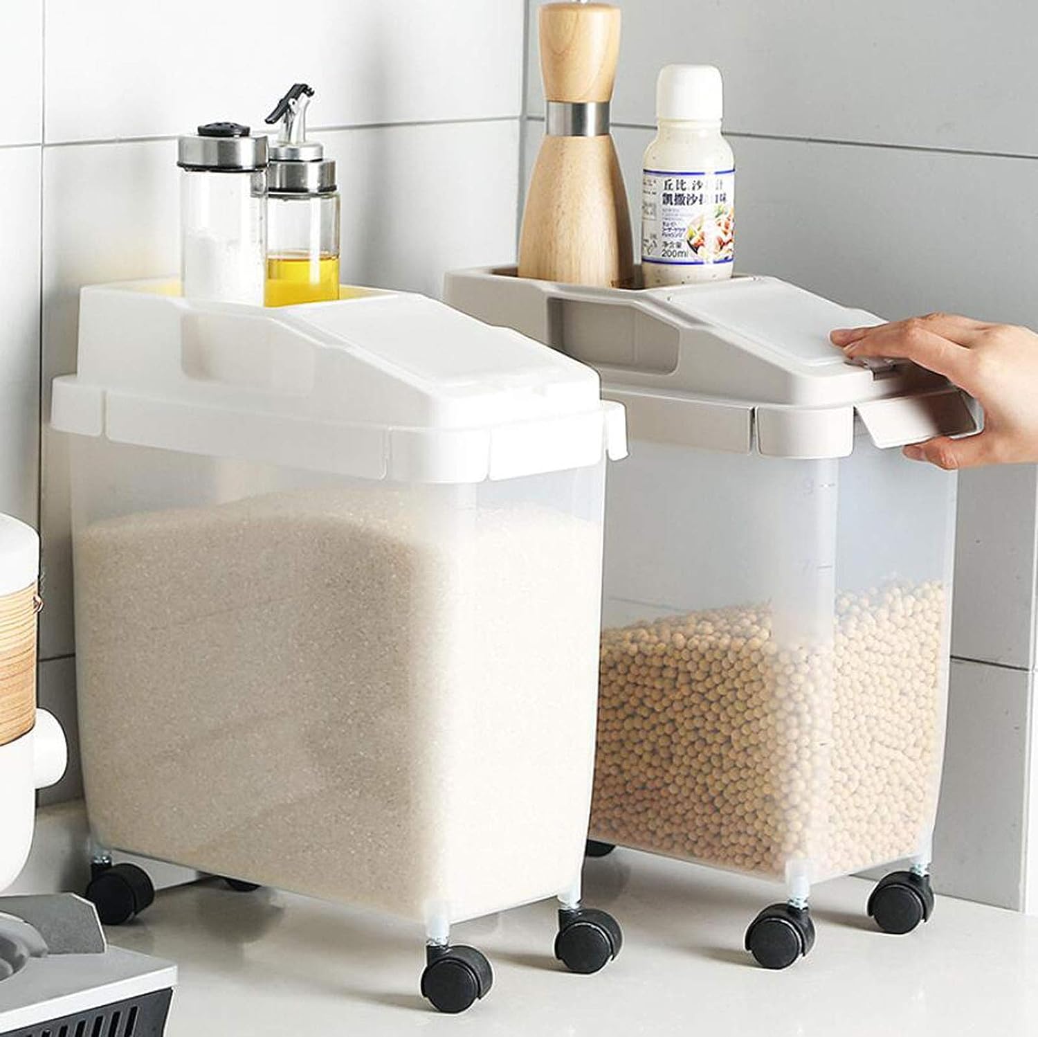 10kg Rice Storage Container Airtight Nexusmart view 3 - Nexusmart Pakistan