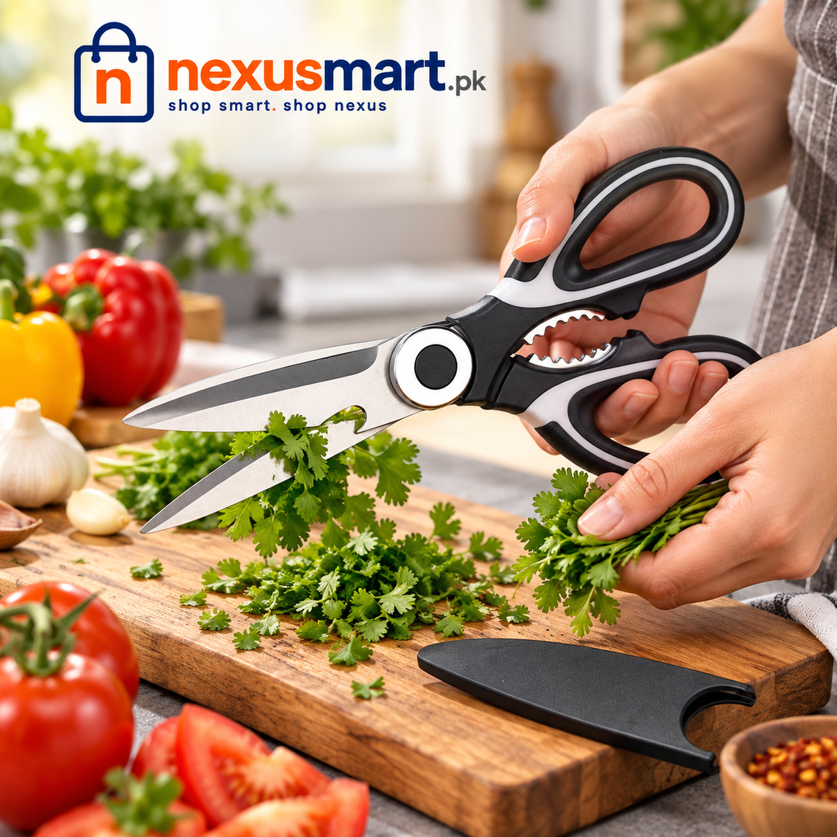 Scissors with Protective Cover – Multipurpose Household Cutting Tool
