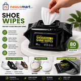 Shoe Shine Wipes – 80 Pcs Quick Cleaning Wipes for Footwear