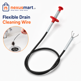Flexible Drain Cleaning Wire with Grabber Claw – Sink, Toilet & Pipe Cleaning Tool