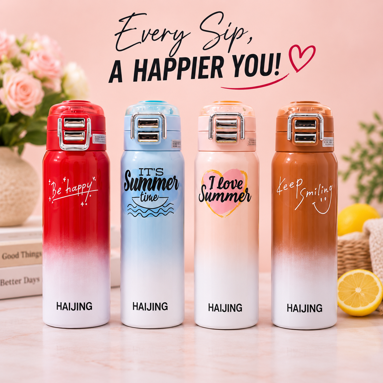 550ml Stainless Steel Water Bottle – Reusable Drinking Bottle