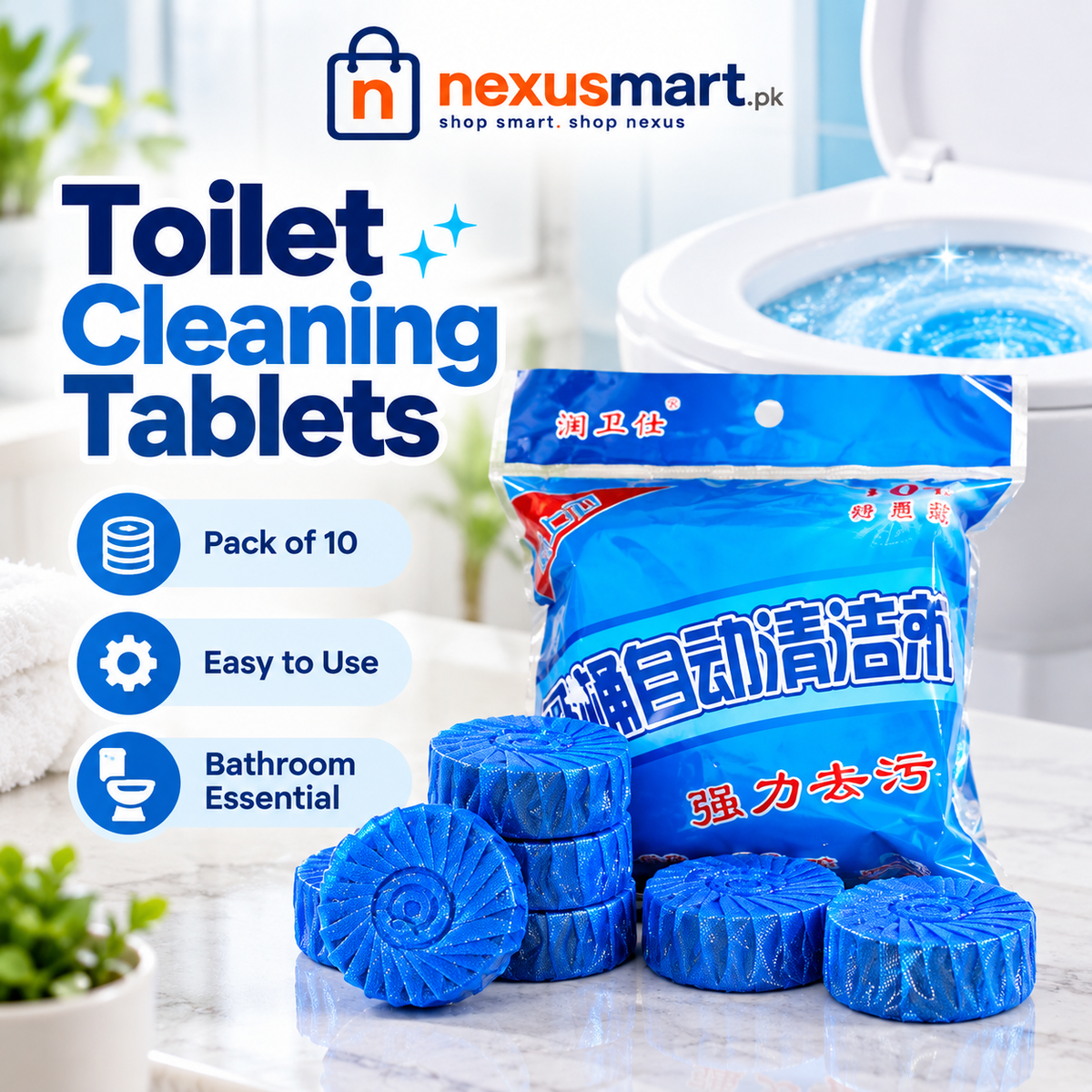 Toilet Cleaning Tablets – Pack of 10
